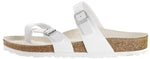 Birkenstock Womens Mayari Holiday Birko-Flor Beach Summer Flat Sandals - White - 6