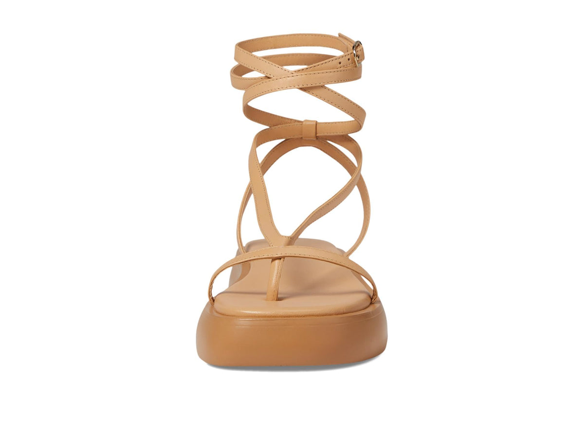 Free People Women's Winnie Wrap Flatform Sandal, Natural, 8