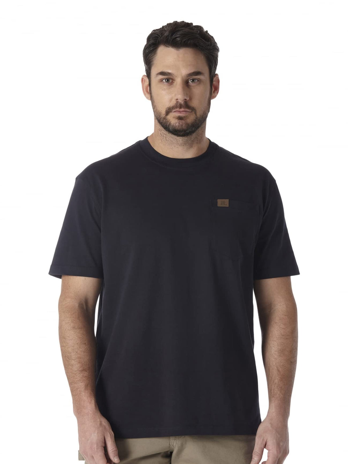 Wrangler RIGGS WORKWEAR Men's Big & Tall Pocket T-Shirt, Navy, Large Tall