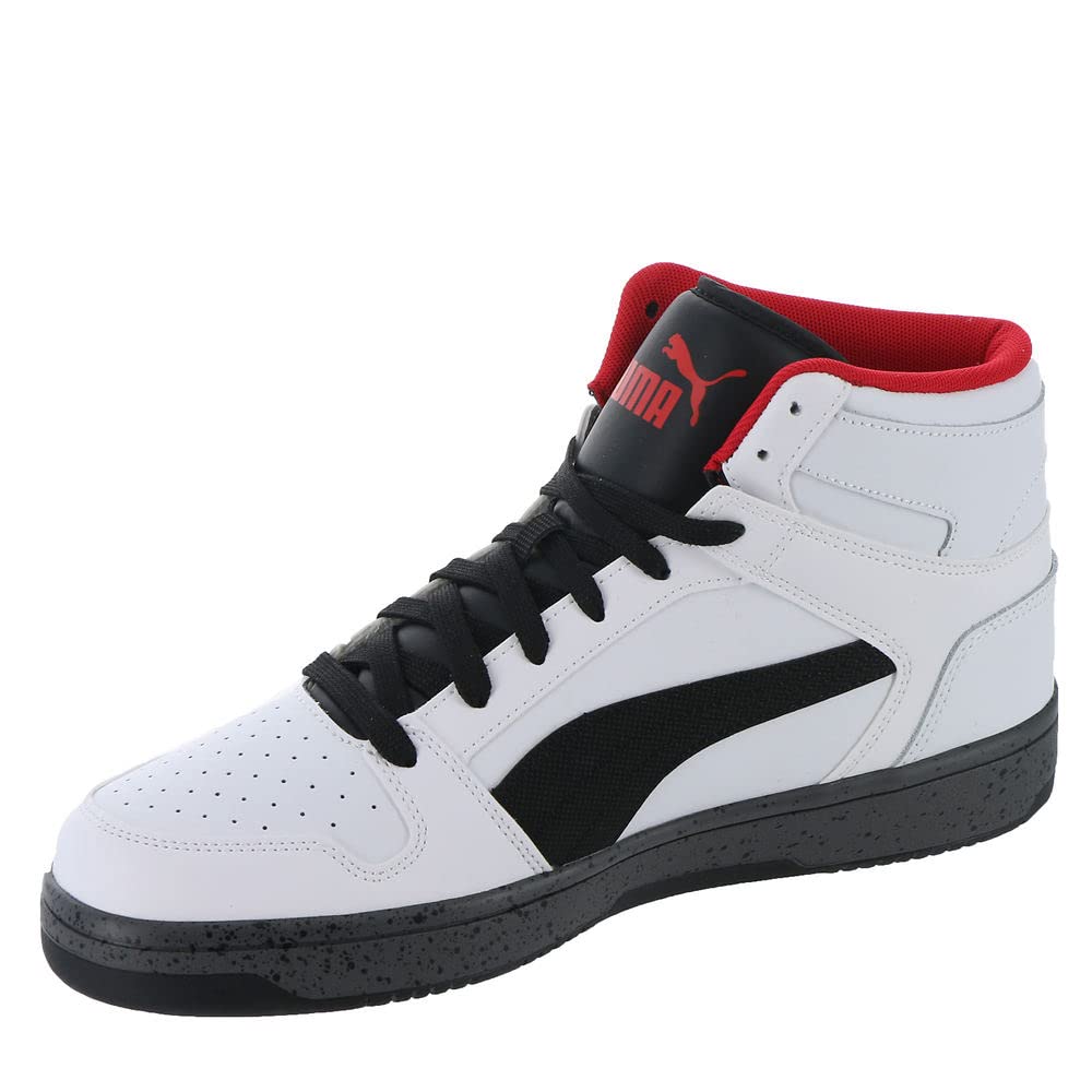 PUMA Rebound Layup Elevated 10.5 Puma White/Puma Black/for All Time Red