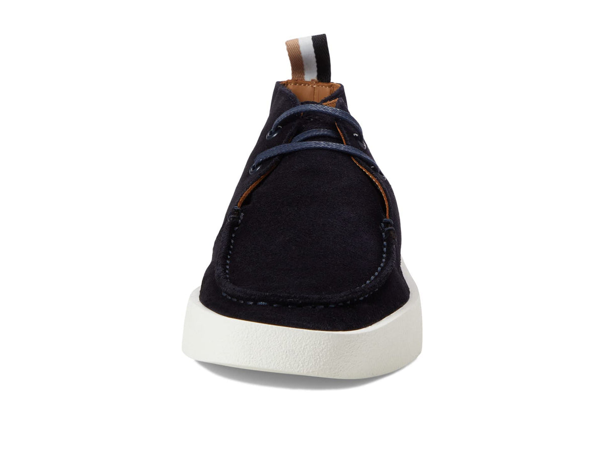 HUGO BOSS Men's Clay Desert Boot, Dark Blue, 9