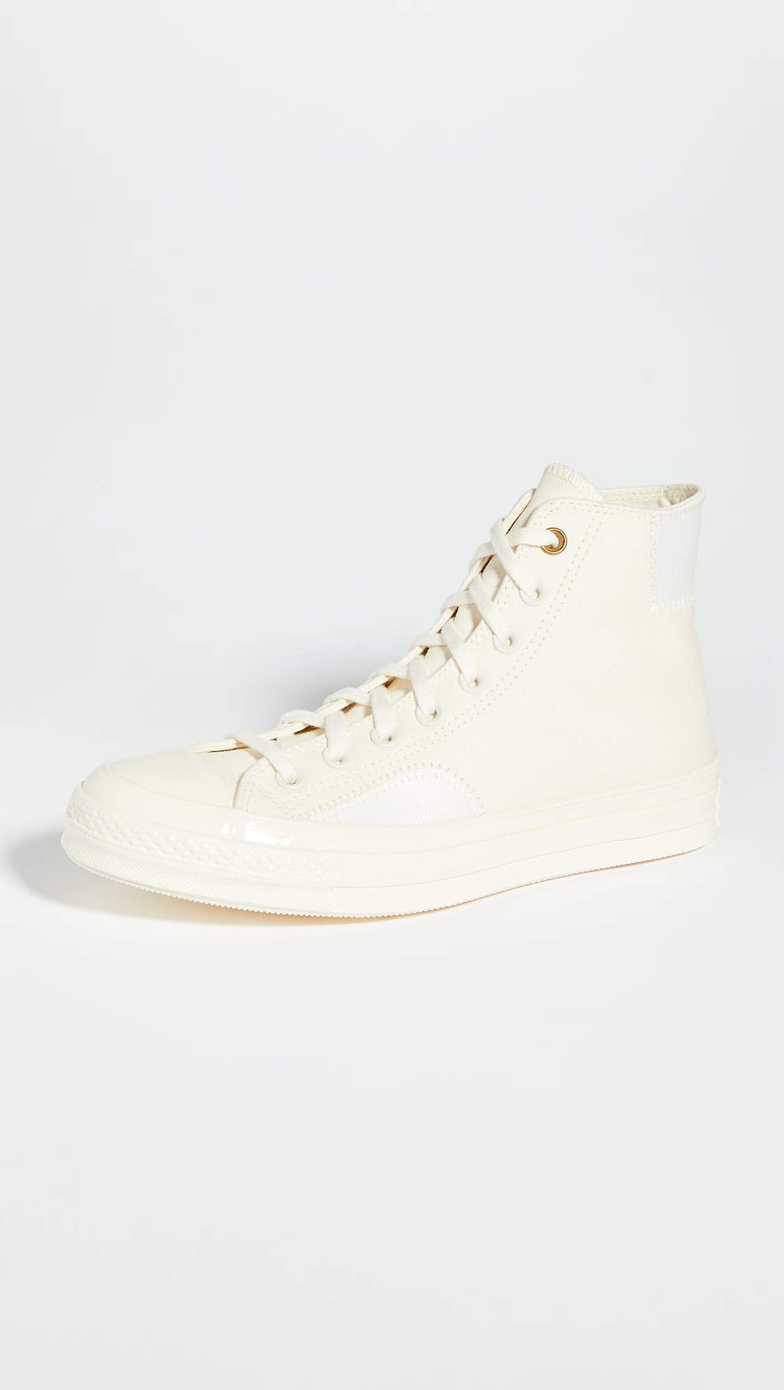 Converse Men's Chuck Taylor ‘70s High Top Sneakers, Egret/Egret/Egret, Off White, 9 Medium US