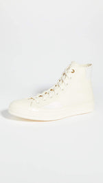 Converse Men's Chuck Taylor ‘70s High Top Sneakers, Egret/Egret/Egret, Off White, 9 Medium US