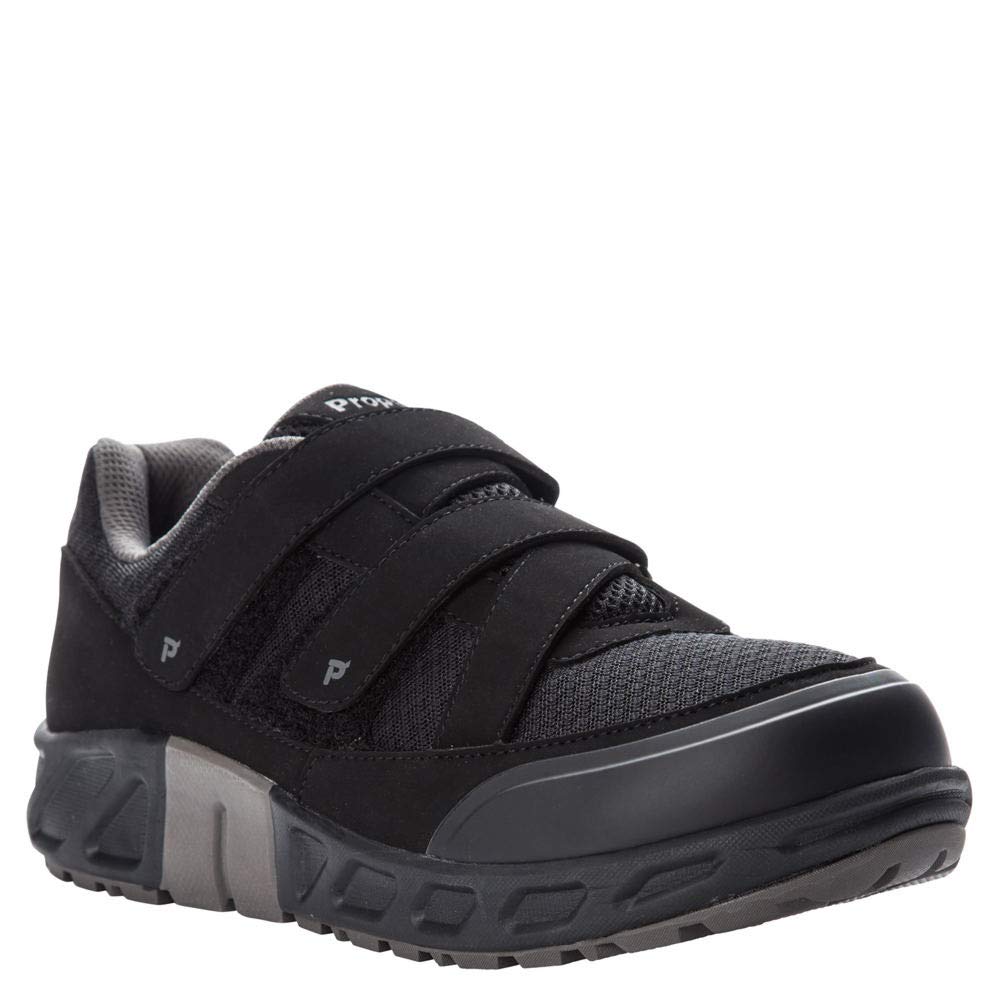 Propet Men's Matthew Strap Sneaker, Black, 12 D US