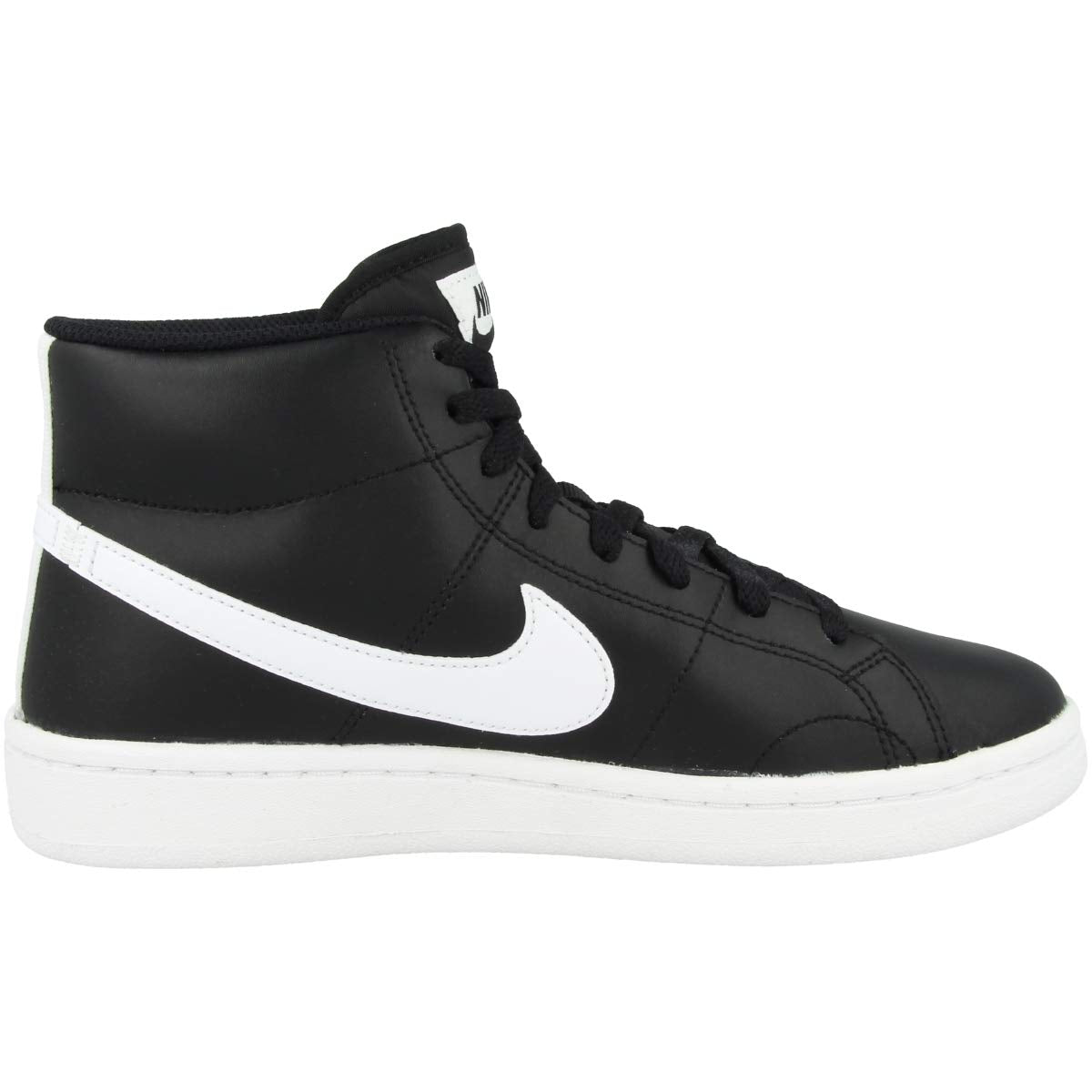 NIKE Women's Sneaker, Black White, 6