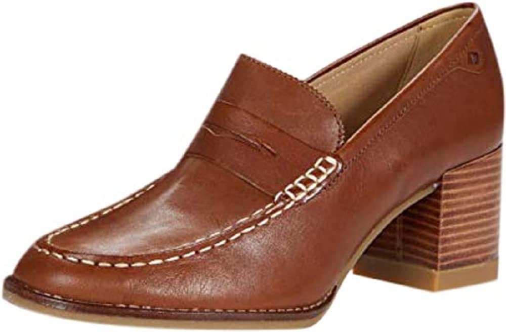 Sperry womens Seaport Penny Heel Pump, Tan, 11 US