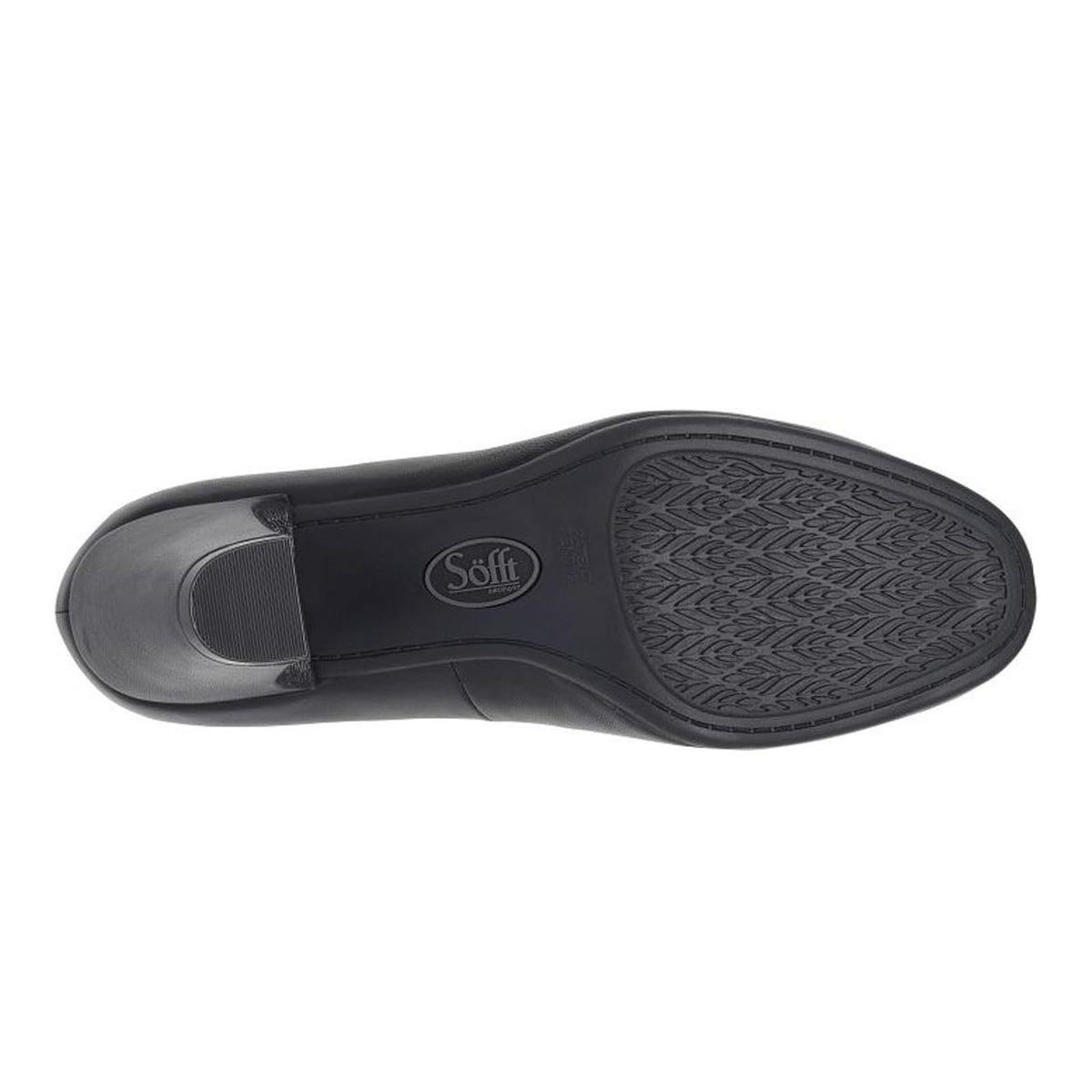 Sofft Lana Heeled Sandals for Women – Leather Lining and Upper – Microfiber Footbed – Closed Toe Style 6 Black