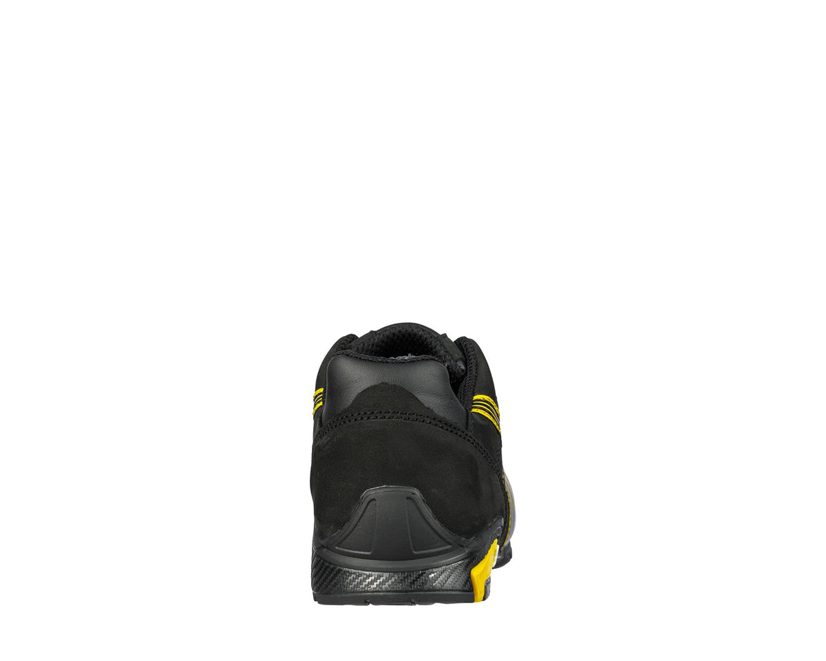 Puma Men's Amsterdam Sneaker, Black-Yellow, 8