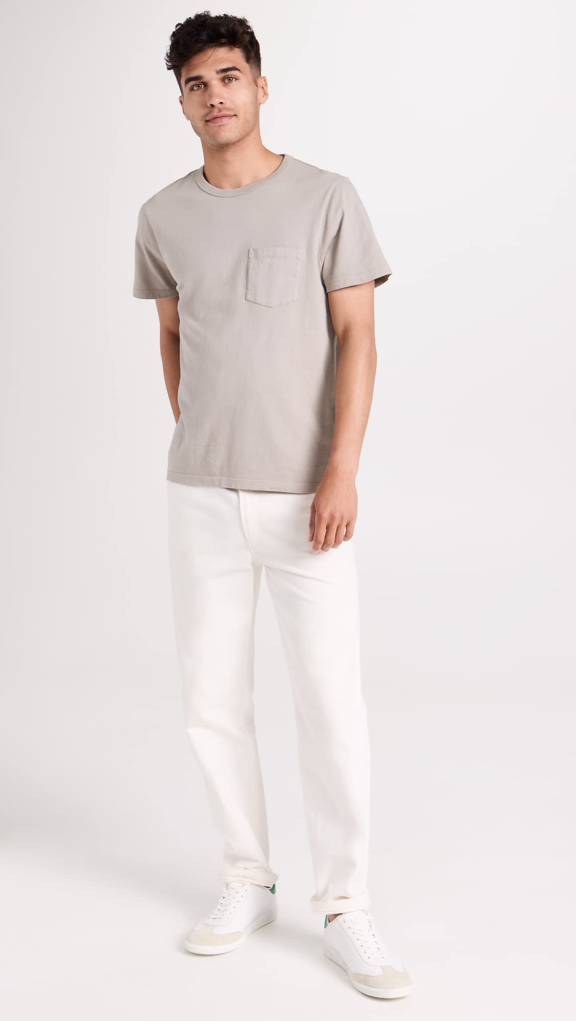 Madewell Men's All Day Pocket Tee, Steel Dawn, Grey, L