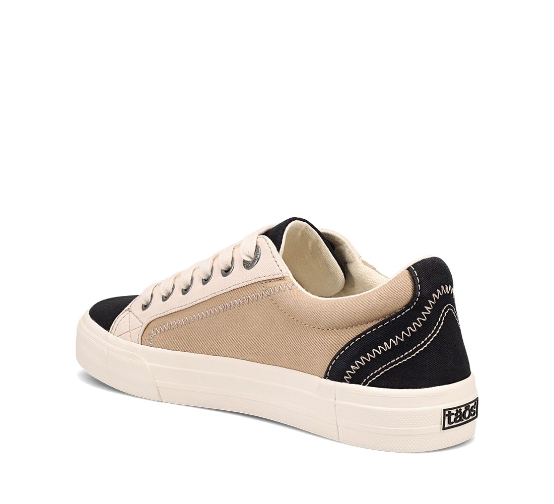 Taos Plim Soul Women's Sneaker-Stylish Platform Sneaker with Curves & Pods Removable Footbed, Arch Support, Classic Design for Everyday Fashion, All Day Comfort 10.5 Black/Tan Multi