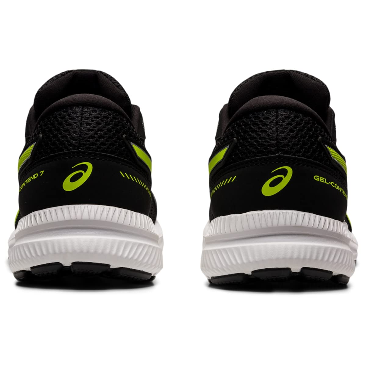 ASICS Men's Gel-Contend 7 Running Shoes, 9.5, Black/Pure Silver