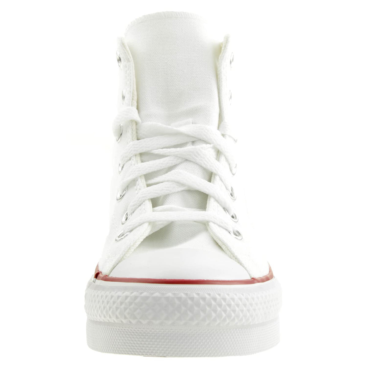 Converse Chuck Taylor All Star Eva Lift Canvas Color Hi Trainers Girls White - 5 - High Top Trainers Shoes