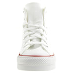 Converse Chuck Taylor All Star Eva Lift Canvas Color Hi Trainers Girls White - 5 - High Top Trainers Shoes