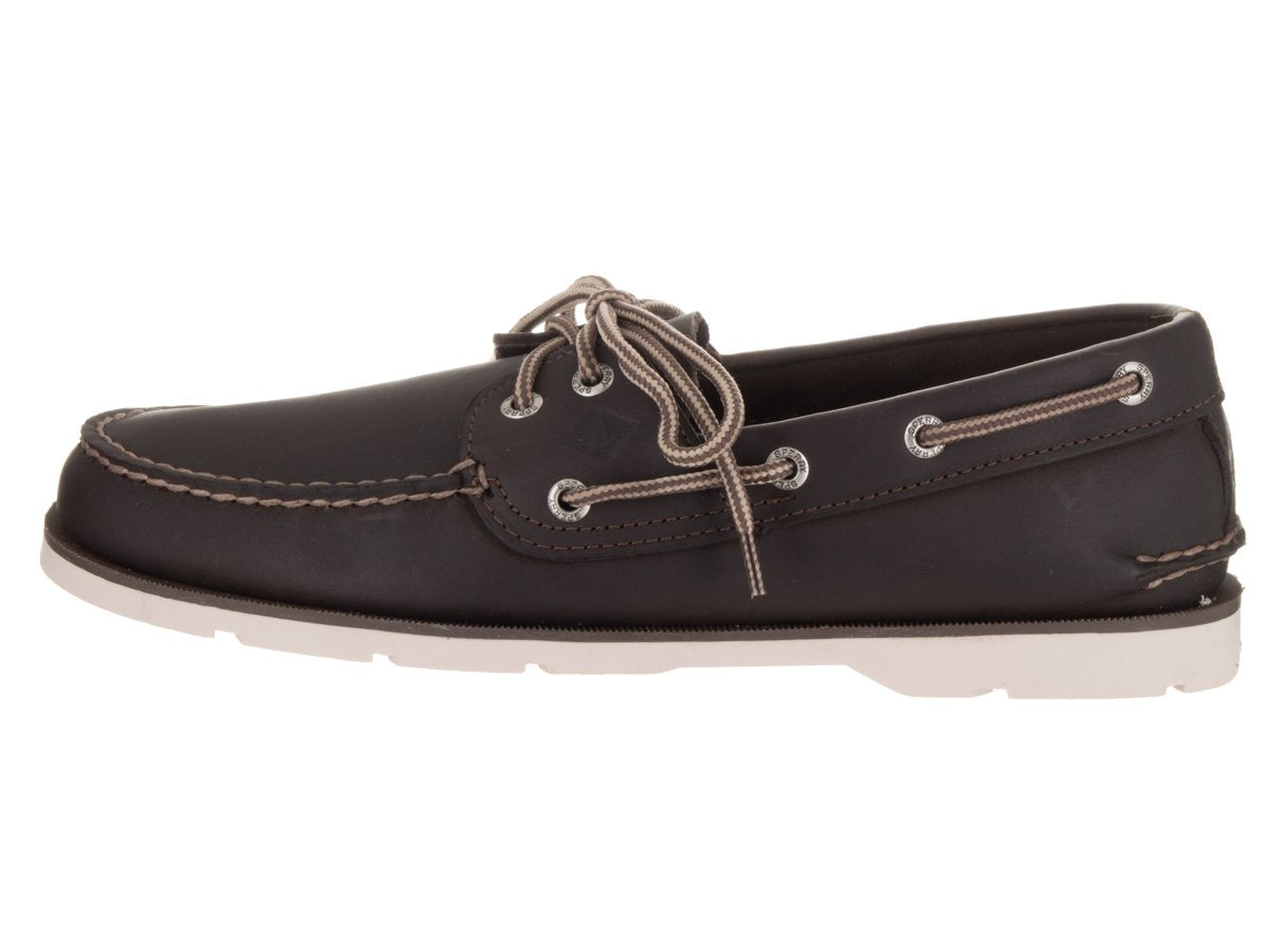 Sperry Men's, Leeward Boat Shoe Brown White 9 M