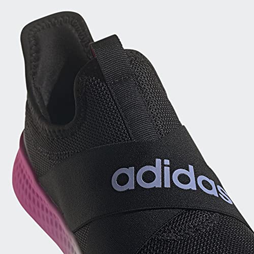 adidas Women's Puremotion Adapt Running Shoe, Core Black/Light Purple/Screaming Pink, 7.5 M US