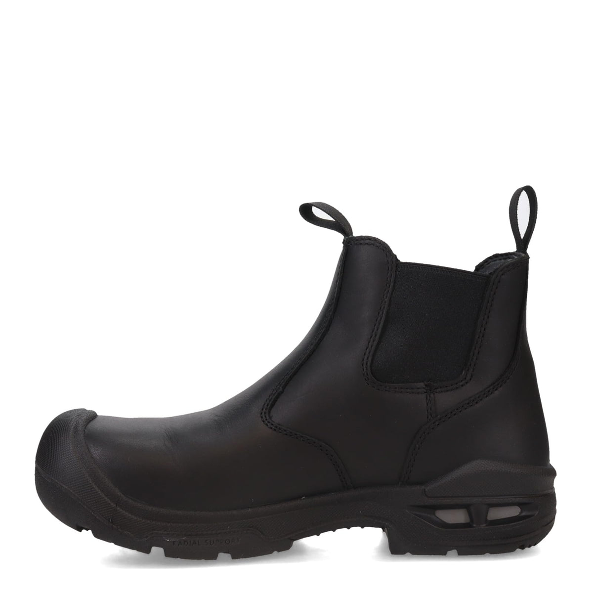 KEEN Utility Men’s Juneau Romeo Mid Height Composite Toe Waterproof Pull On Work Boot, Black/Black, 7 D (Medium) US