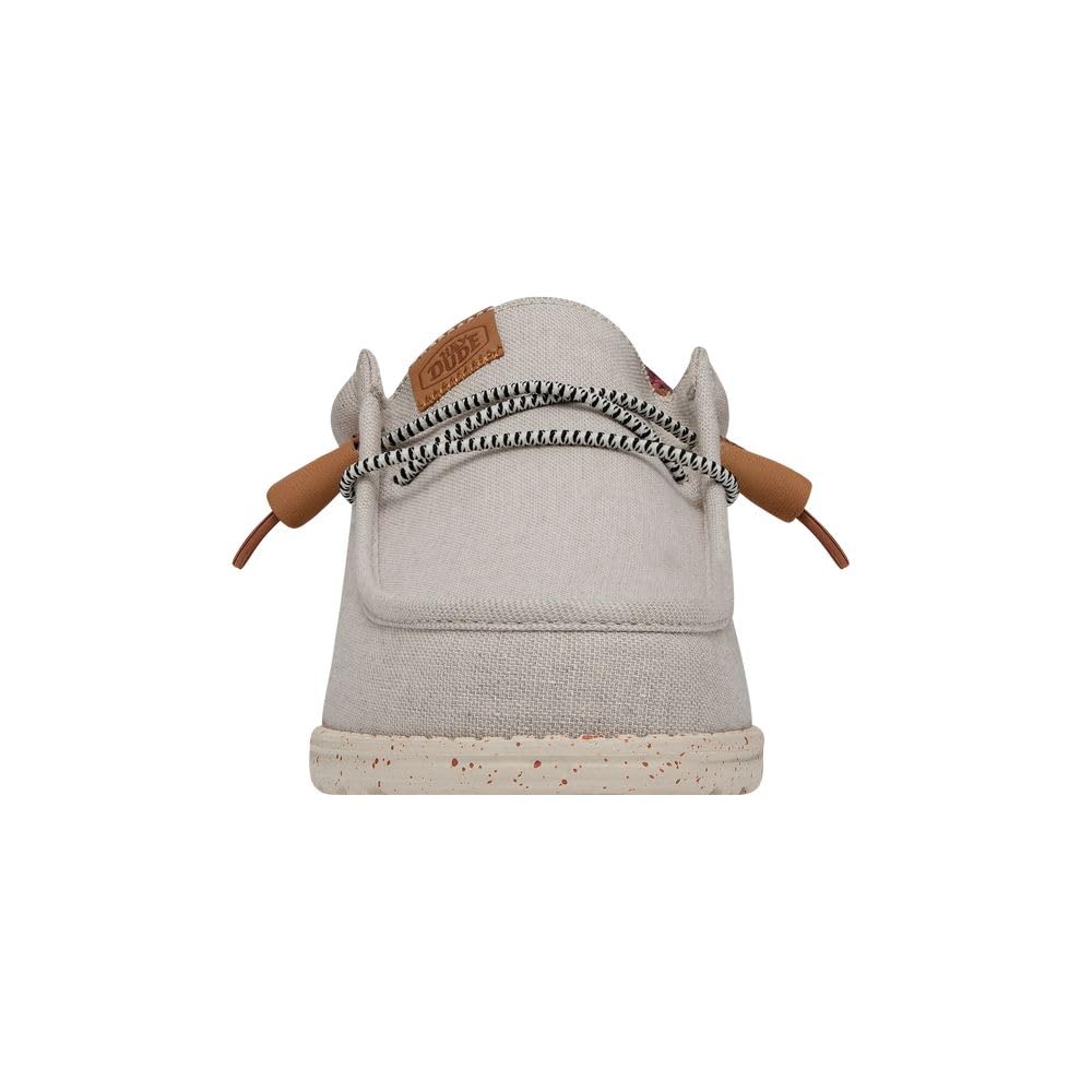 HEYDUDE Wally Funk Baja Cream Size 12 | Men's Shoes | Men's Slip On Loafers | Comfortable & Light Weight