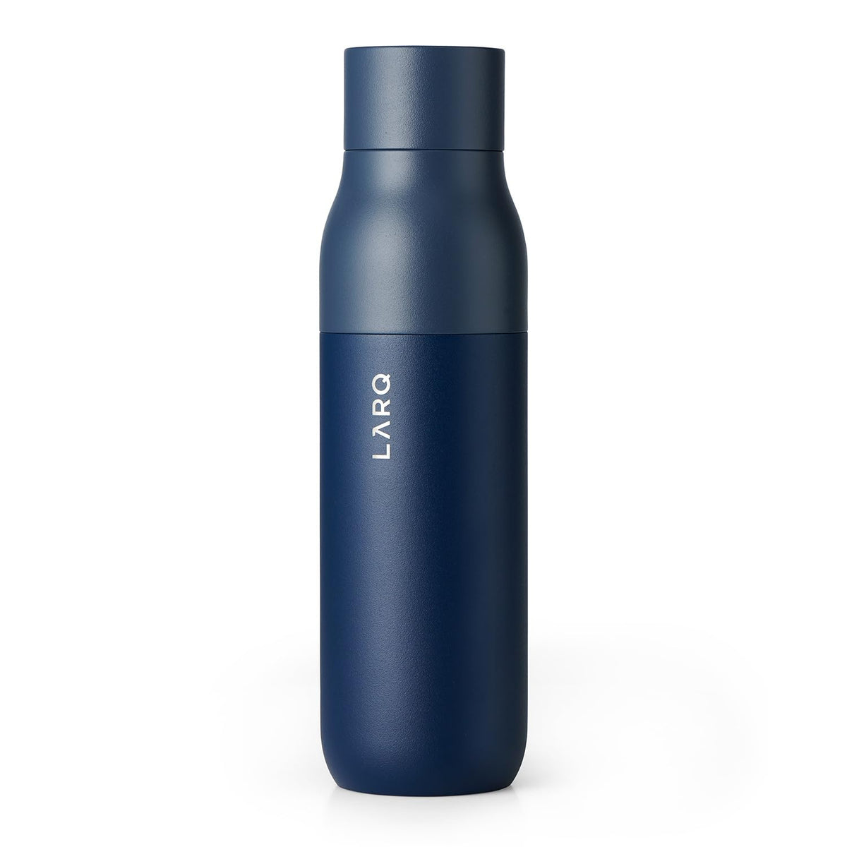 LARQ Bottle PureVis 17 oz - Self-Cleaning and Insulated Stainless Steel Water Bottle with UV Water Purifier and Award-winning Design | Reusable & Travel Friendly, Monaco Blue