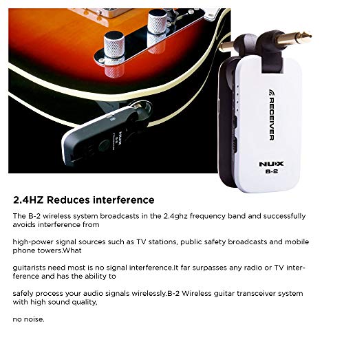 NUX B – 2 WH Guitar/Bass Wireless System for Guitar/Bass Wireless
