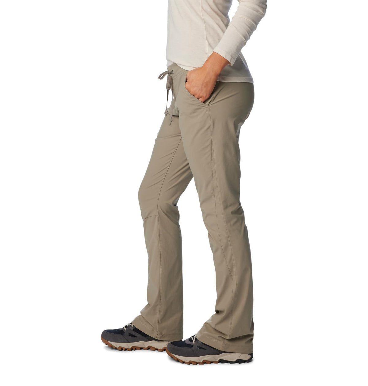 Columbia Women's Anytime Outdoor Boot Cut Pant 10 Short Tusk