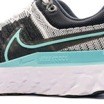 Nike Women's React Infinity Run Flyknit 2 Running Shoe, White/Aurora Green-Black, 7 M US