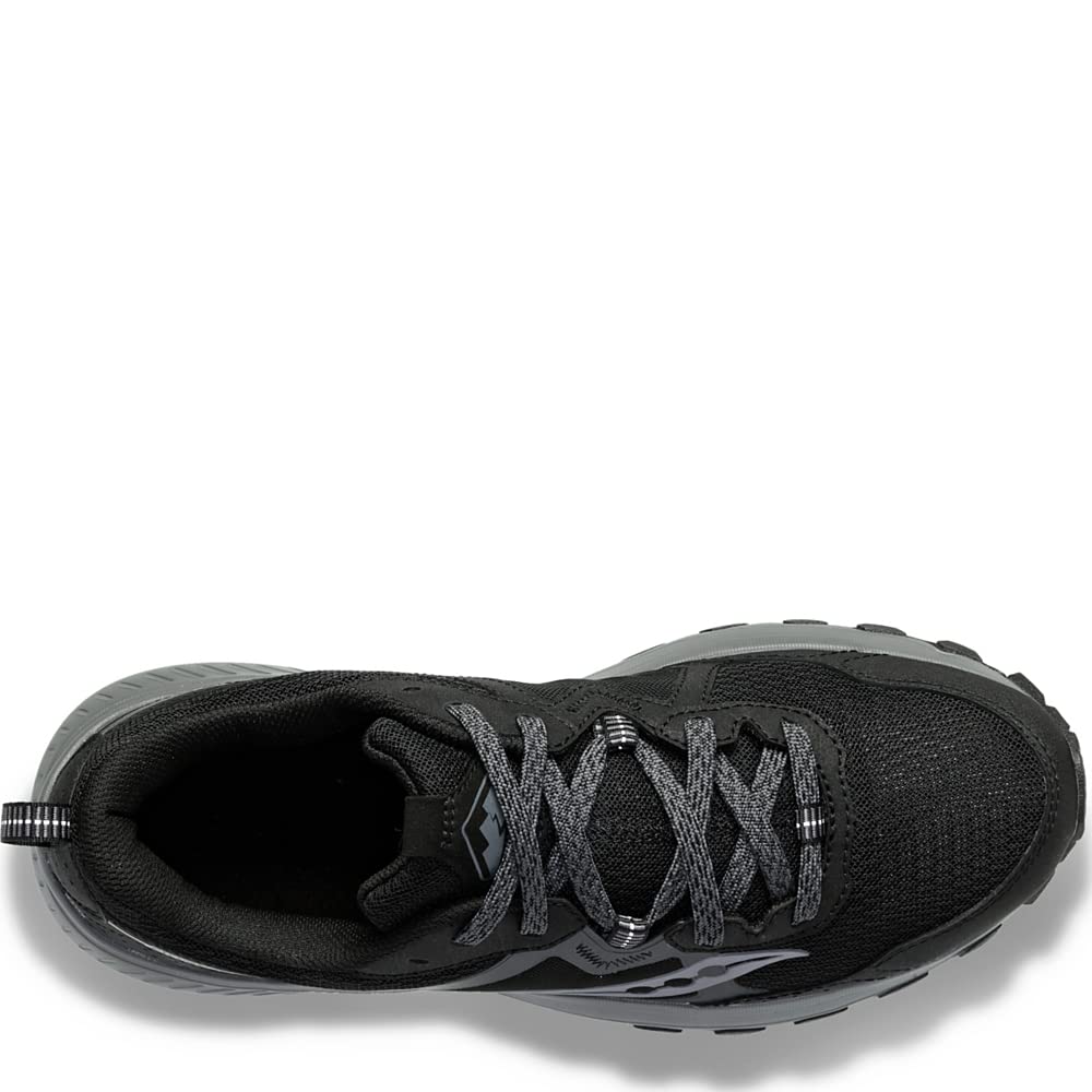 Saucony Men's Excursion Tr16 Discontinued Trail Running Shoe, Black/Charcoal, 12.5