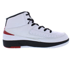 Jordan 2 Retro (Little Kid) White/Varsity Red/Black 13 Little Kid M