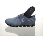 On Men's Cloud 5 Waterproof Sneakers, Metal/Navy, Blue, 11.5 Medium US