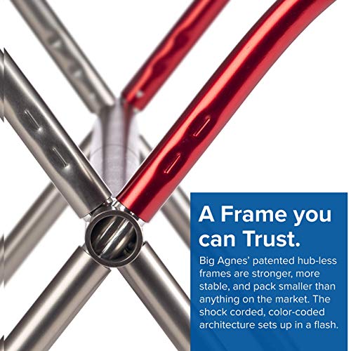 Big Agnes Inc Unisex's Agnes Big Six Camp Chair, Asphalt/Gray Furniture, One Size, FBSCCAG19