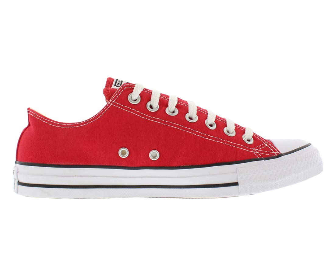 Converse Unisex Chuck Taylor All Star Low Top Sneakers Red, US Men's 8.5 / Women's 10.5
