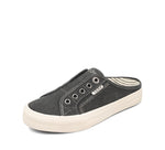 Taos Footwear Women's Ez Soul Sneaker 9 Charcoal Wash Canvas