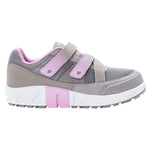 Propet Women's Matilda Strap Sneaker, Grey/Pink, 6.5 B US