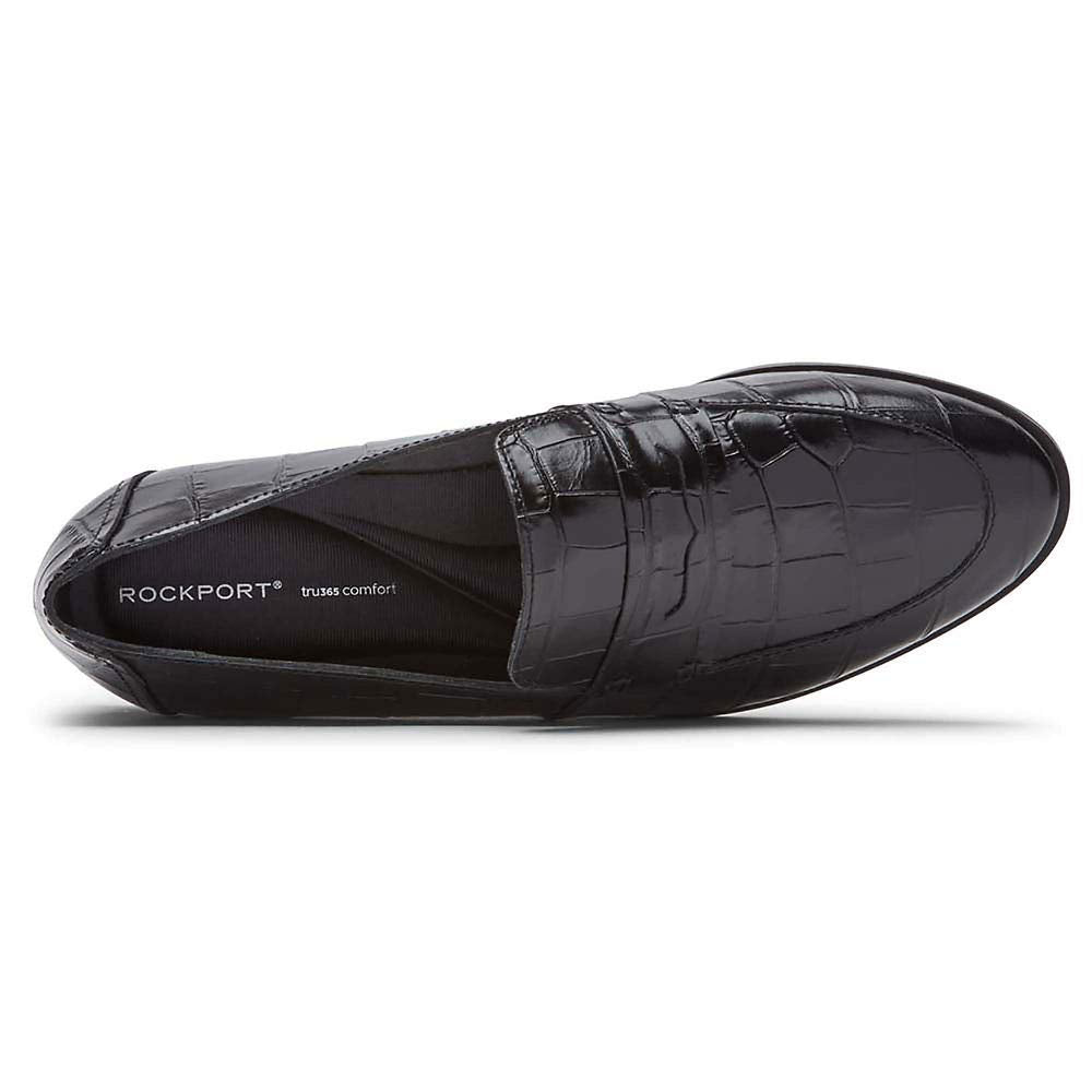 Rockport Perpetua Penny Black Croco 9.5 W (C)