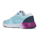 Saucony Wind 2.0 Sneaker, Blue/Pink, 3 Wide US Unisex Big_Kid