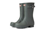 Hunter Original Short Rain Boots for Men - Vulcanized Natural Rubber Construction, Nylon Lining, and Comfy Boots Urban Grey 13 M