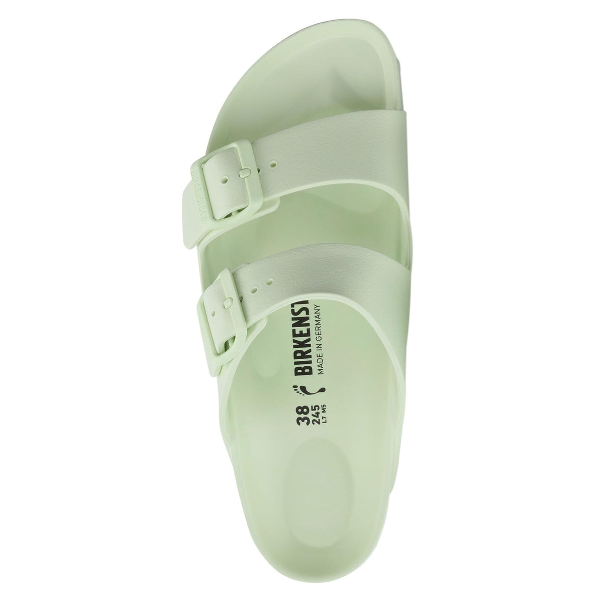 Birkenstock Unisex Arizona Essentials Slide-On Sandal, Faded Lime, 9-9.5 Narrow Women/7-7.5 Narrow Men, 40EU