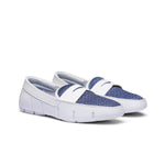 SWIMS Mens Loafers, Printed Penny Shoes for Men, Casual Beach Loafer, Comfortable Summer Shoe, Stylish Lightweight Walking Footwear, Quick Dry Breathable Environment Friendly (White,13)