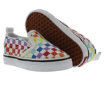 Vans Women's Sneaker 8 Toddler (Checkerboard) Rainbow/True White