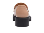 Coach® Leah Loafers for Women – Leather and Synthetic Construction – Cushioned Insole – Round Toe Buff 10 B - Medium