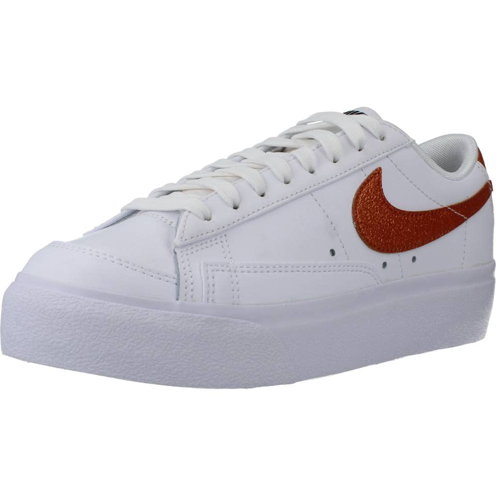 Nike Blazer 77 Platform Womens White Metallic Copper Size 7.5
