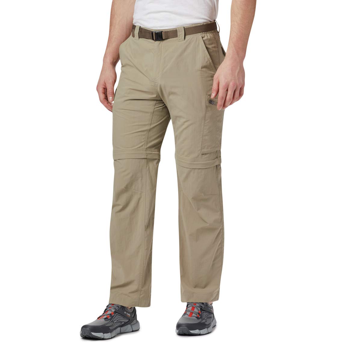 Columbia Mens Silver Ridge Convertible Hiking Pants, Tusk, 36W x 28L US