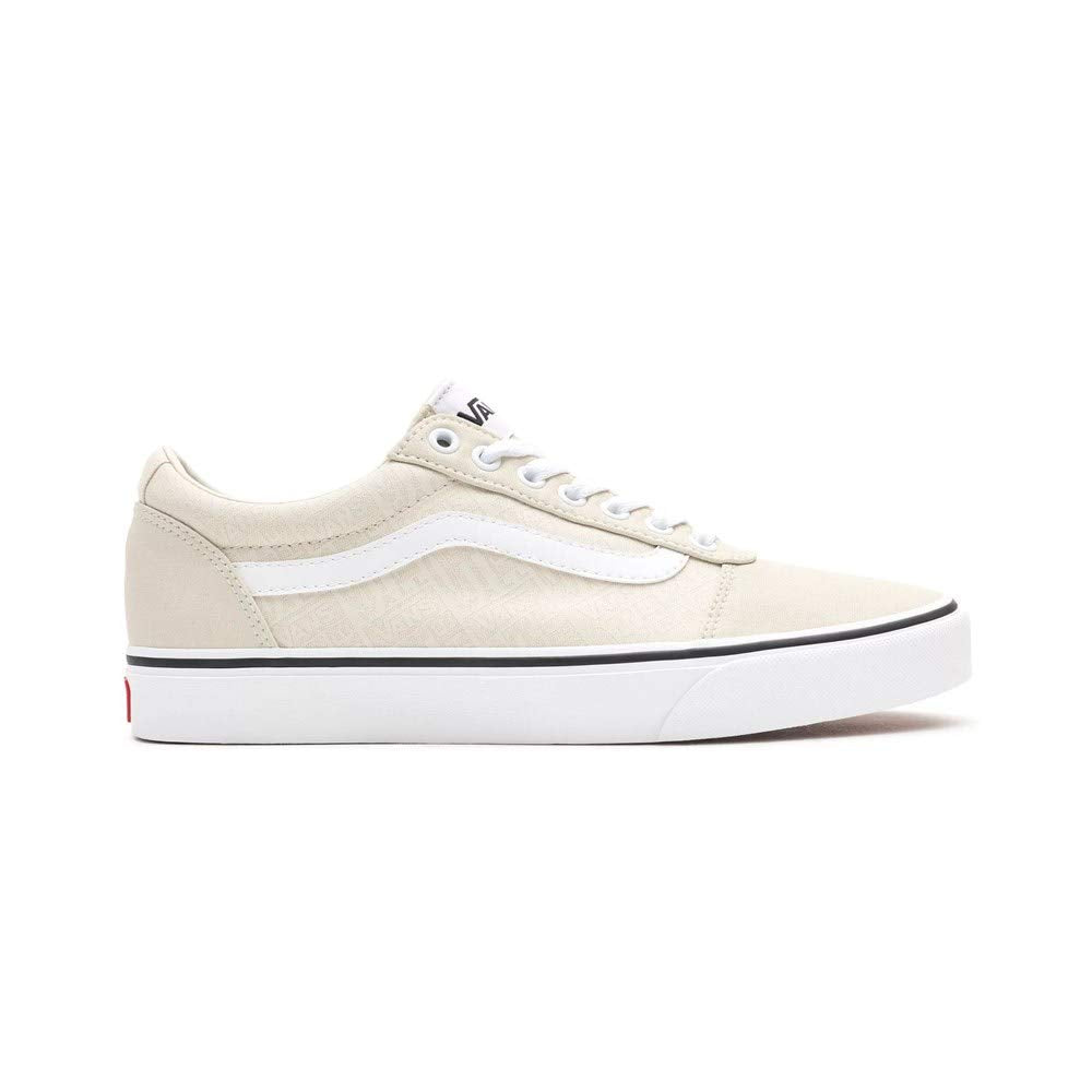 Vans Men's Ward Canvas Sneaker, OTW Logo Turtledove White, 11