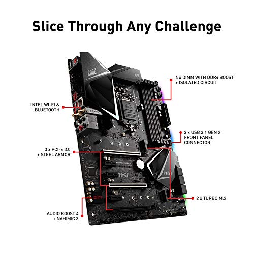 MSI MPG Z390 Gaming Edge AC LGA1151 (Intel 8th and 9th Gen) M.2 USB 3.1 Gen 2 DDR4 HDMI DP Wi-Fi SLI CFX ATX Z390 Gaming Motherboard (Renewed)
