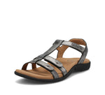 Taos Footwear Women's Trophy 2 Pewter Sandal 7 (M) US