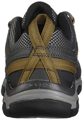 KEEN Men's Targhee Vent Hiking Shoe, Raven/Bronze Brown, 12 M US