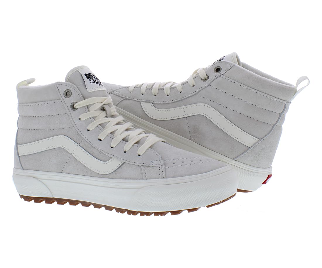 Vans Men's SK8-HI MTE Sneakers, Marshmallow/Marshmallow, Off White, Grey, 6 Medium US