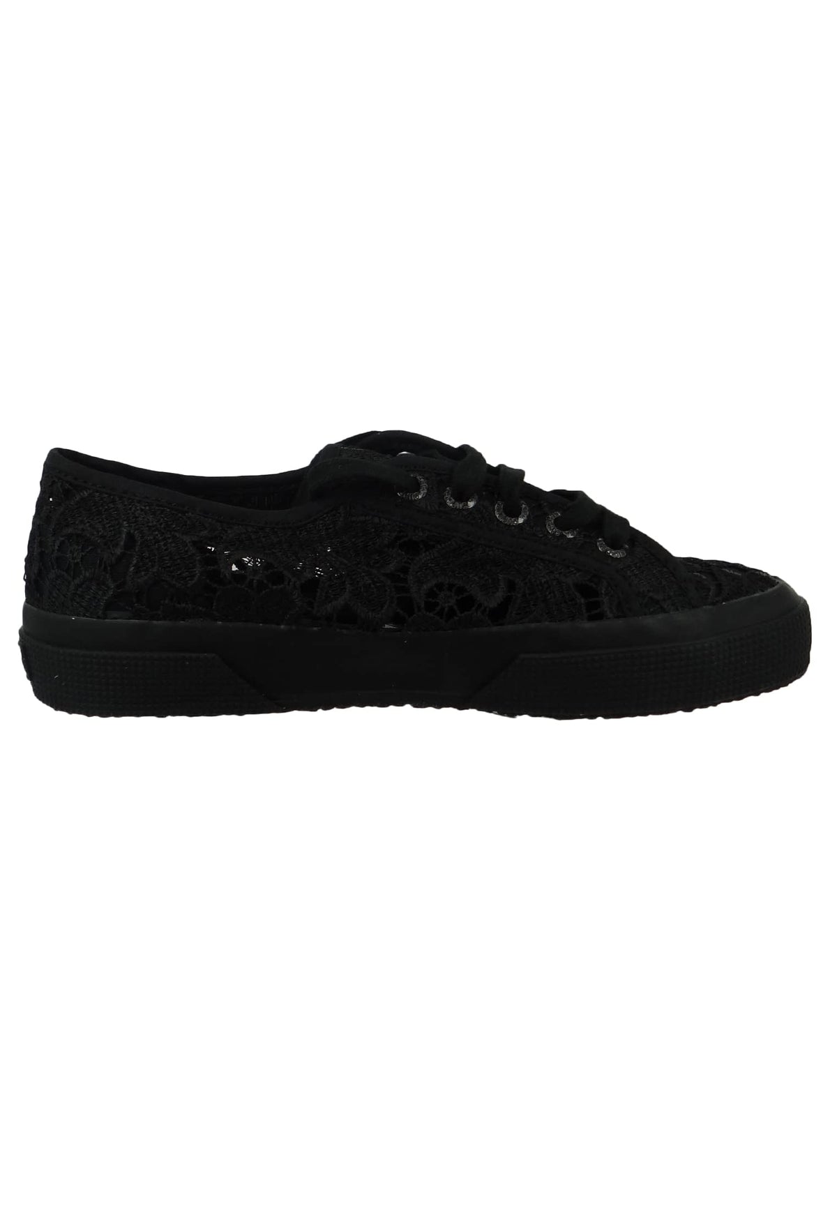 Superga 2750 Macrame Total Black EU 36 (US Women's 6) Medium