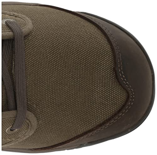 KEEN Utility Men's Roswell Mid Height Soft Toe CanvasWork Boots, Military Olive/Black Olive, 7.5