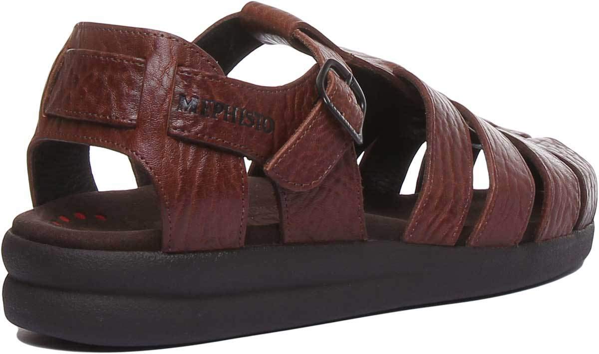 Mephisto SAM MAMOUTH Desert Brown Leather Sandal for Men 46(EUR) 12(US)