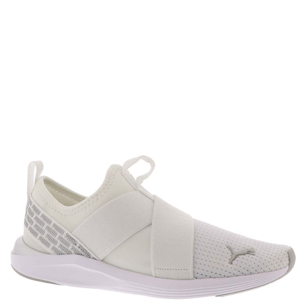 PUMA Prowl Slip-On Shine Micro Women's Sneaker 11 B(M) US White-Silver